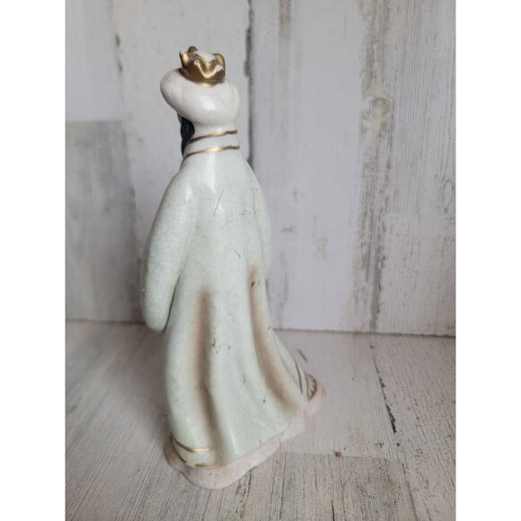 Vintage 3 king gift rustic ceramic figure xmas religious - Picture 3 of 6